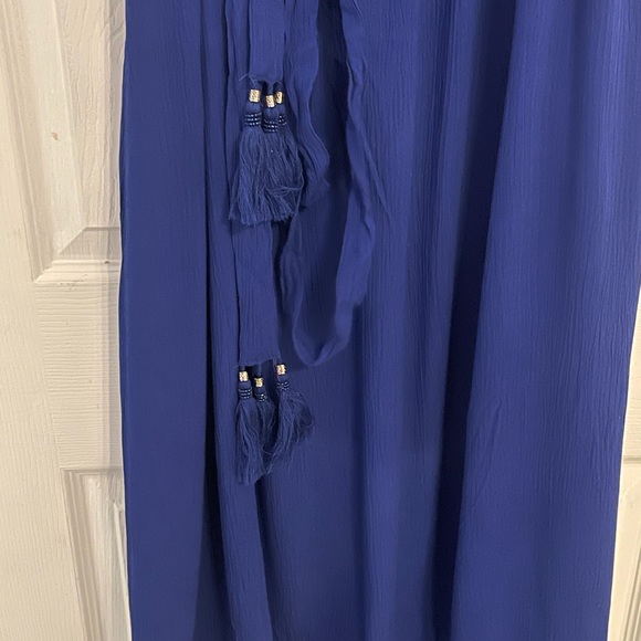 Cobalt blue Maxi off the shoulder City Chic Dress - Picture 3 of 7